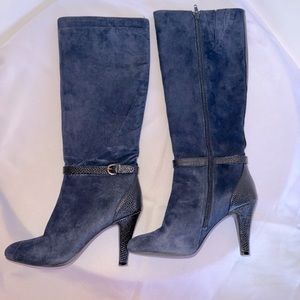 NWOT Alfani Navy Suede Boots